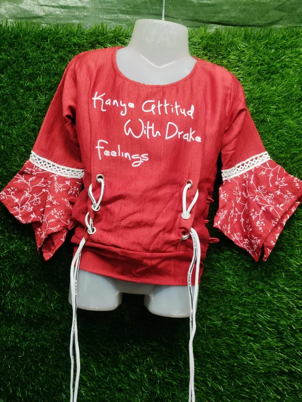 Women's Cotton Lace-Trimmed Top