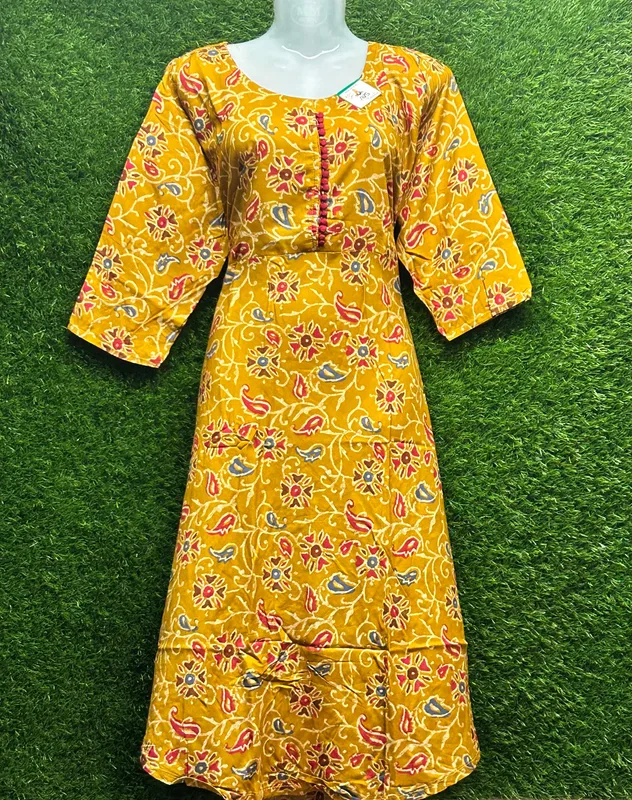 Women's Cotton Floral Print Peplum Kurti