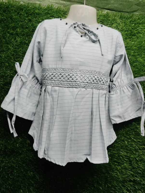 Women's Linen Wrap Top