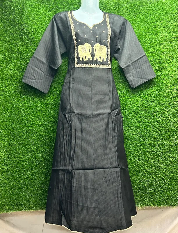 Women's Embroidered Rayon Kurti