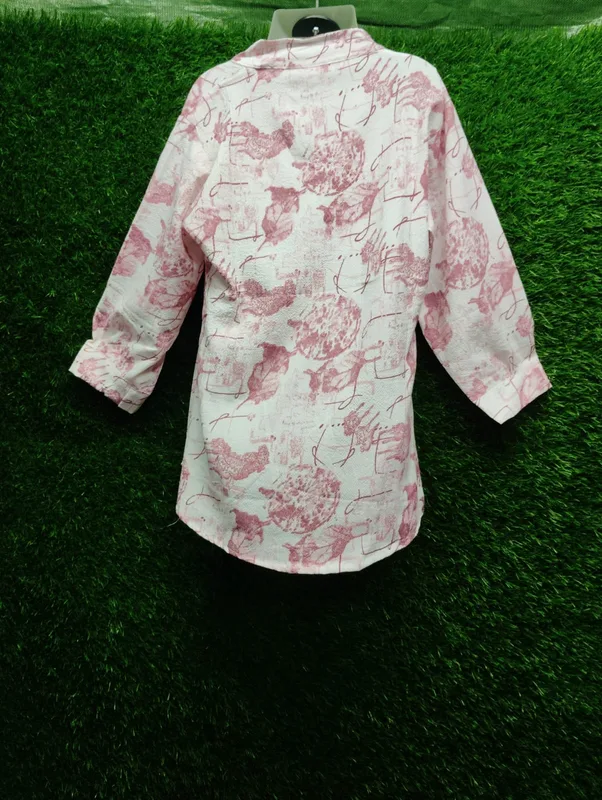 Pink Abstract Layer Top