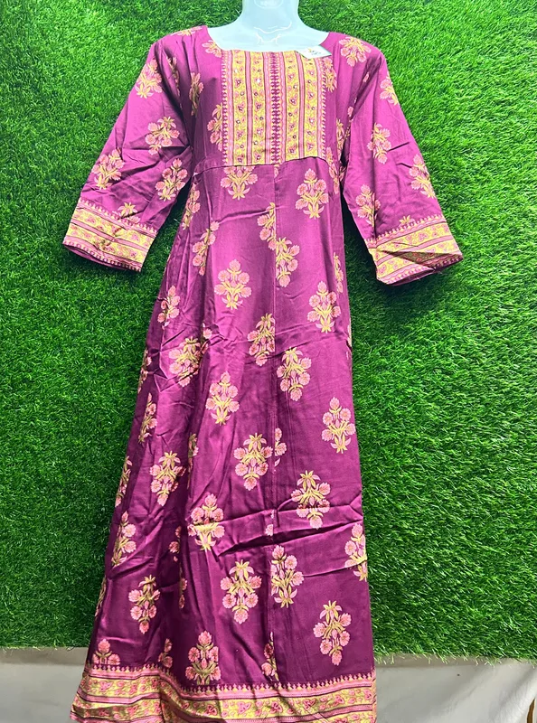 Women's Cotton Floral Embroidered Kurti