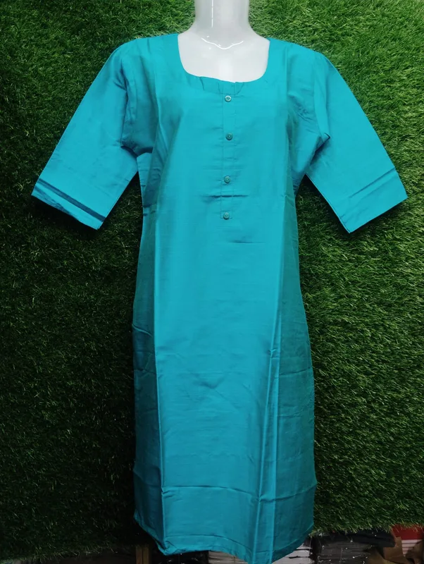 Women's Rayon Button-Up Kurti