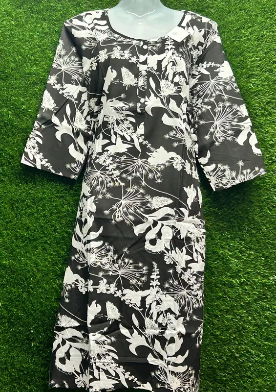 Women's Cotton Floral Print Tunic Top