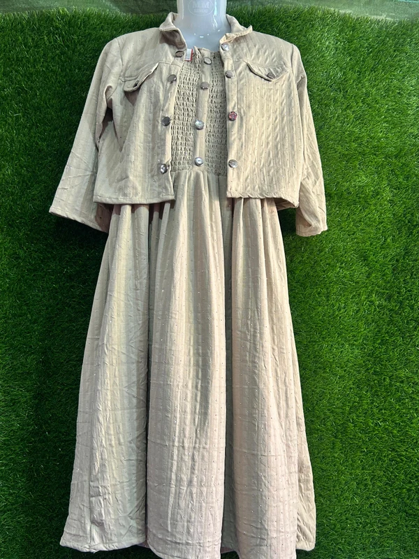 Cream Glimmer Maxi Frock