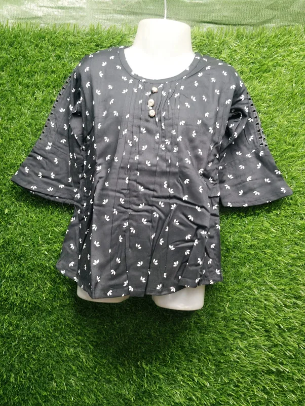 Women's Rayon Button-Up Top