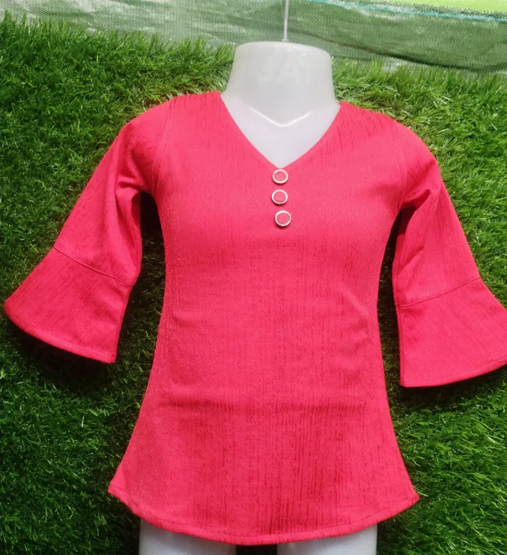 Women's Cotton Flared Sleeves Top