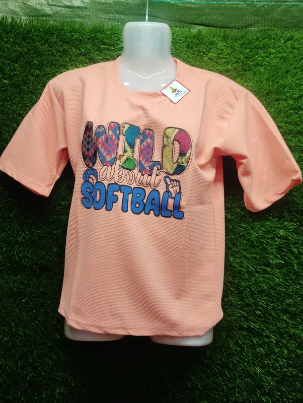 Women's Cotton Graphic Softball Shirt