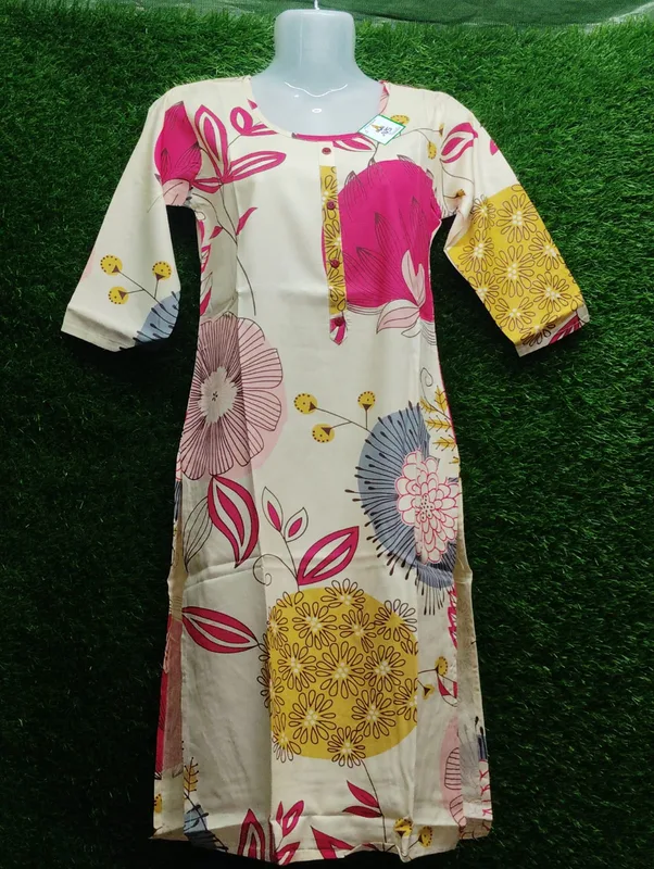 Women's Rayon Floral Print Kurti