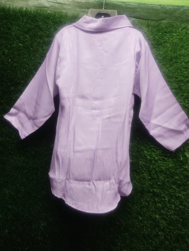 Women's Lavender Button-Up Shirt