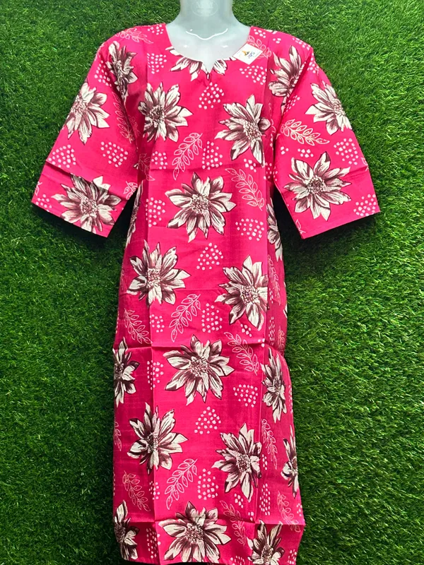 Women's Cotton Floral Tunic Top