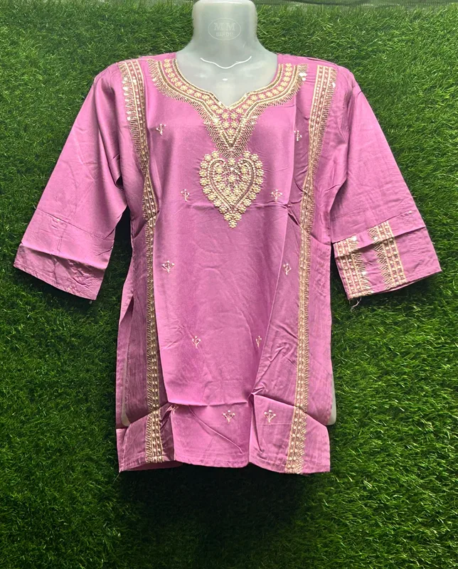 Women's Embroidered Cotton Kurti